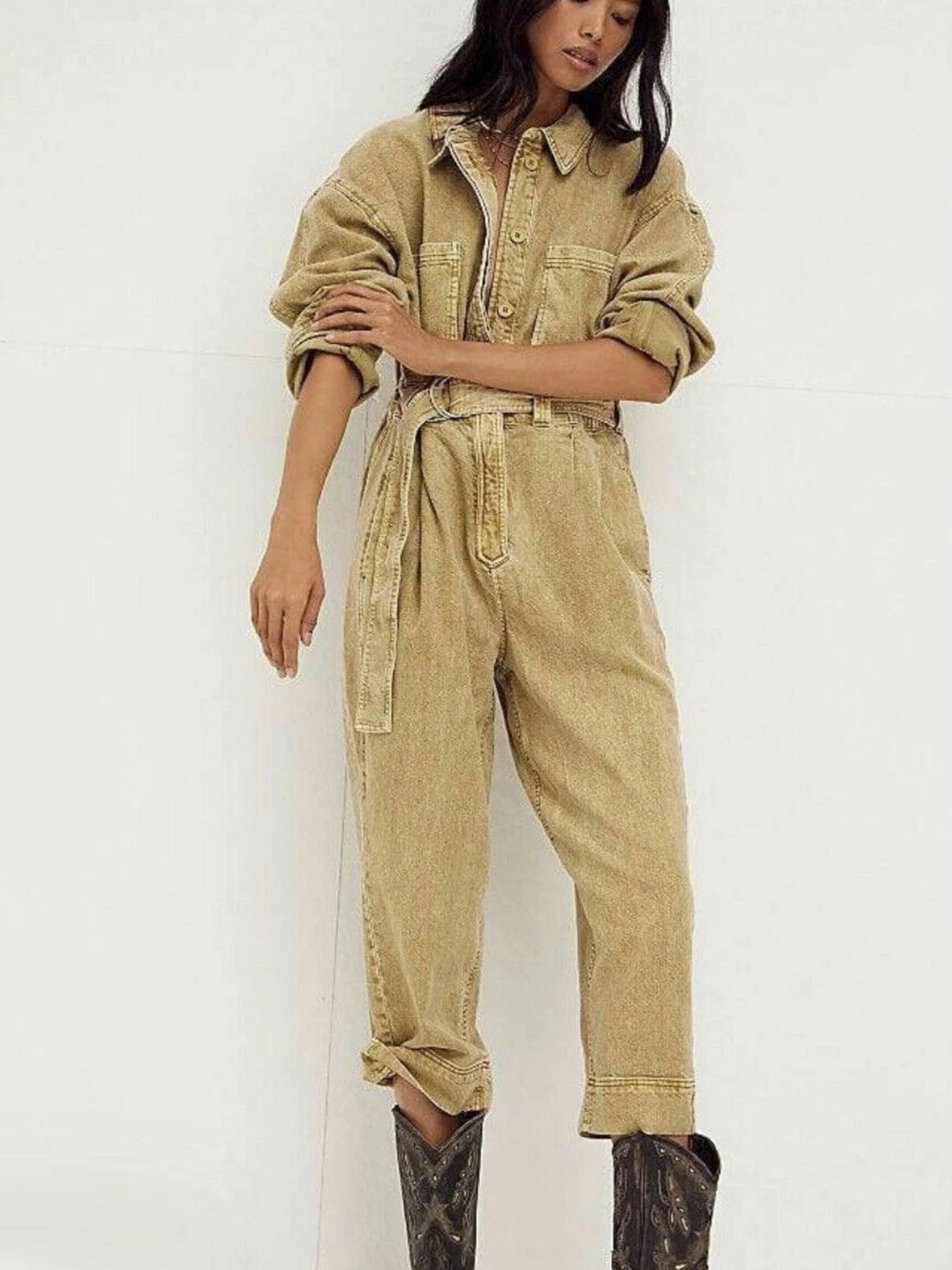 Free People Wayward Super Slouch Jumpsuit size XS